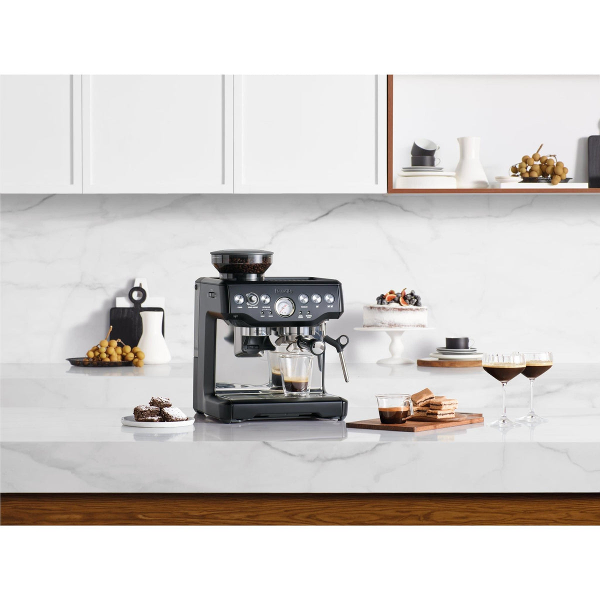 Breville the Barista Express Coffee Machine (Black Truffle) — view 2