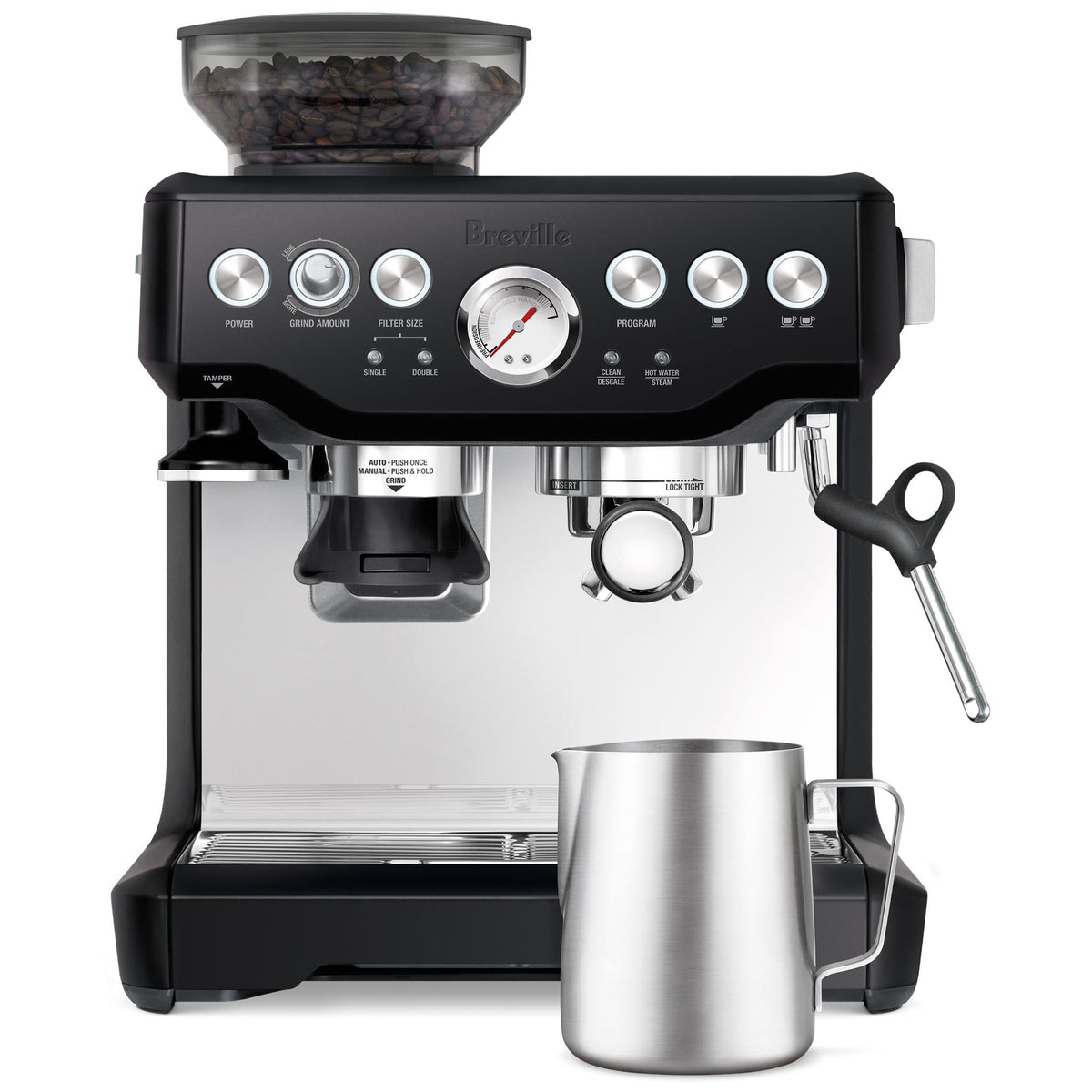Breville the Barista Express Coffee Machine (Black Truffle) — view 3