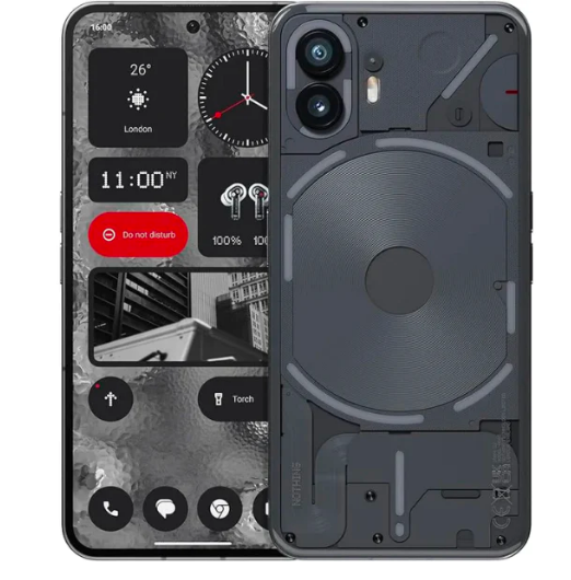 Nothing Phone (2) - 12 GB RAM + 256GB, Glyph Interface, Nothing OS 2.0, 50 MP Dual Camera, 6.7 LTPO AMOLED Display, 4700 mAh Battery, Water Resistant, 5G Unlocked Android Smartphone, Dark Gray - Layaway AU