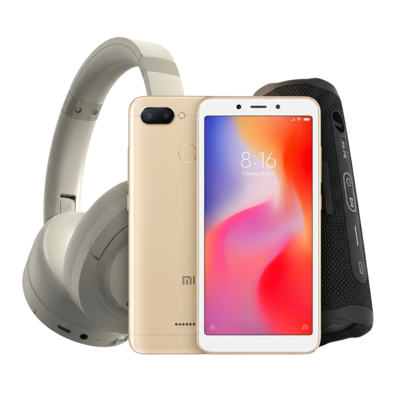 Xiaomi Redmi 6 + Speaker + Headphones