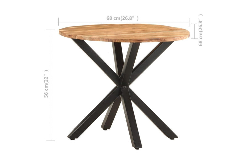 Side Table 68x68x56 cm Solid Acacia Wood vidaXL