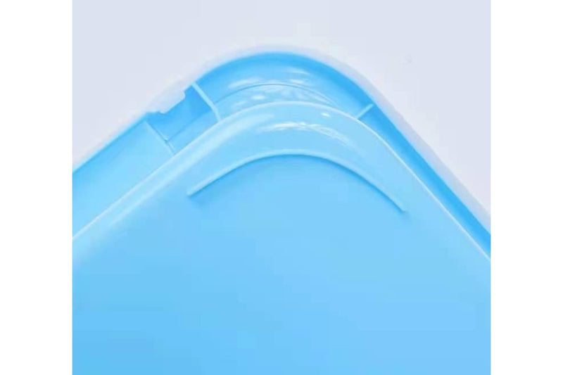 YES4PETS Large Deep Cat Kitty Litter Tray High Wall Pet Toilet Tray With Scoop Blue