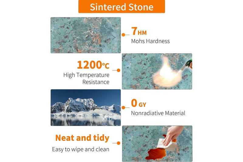 Marble Top Round Side Table - 2 Tier Bedside with Gold Legs