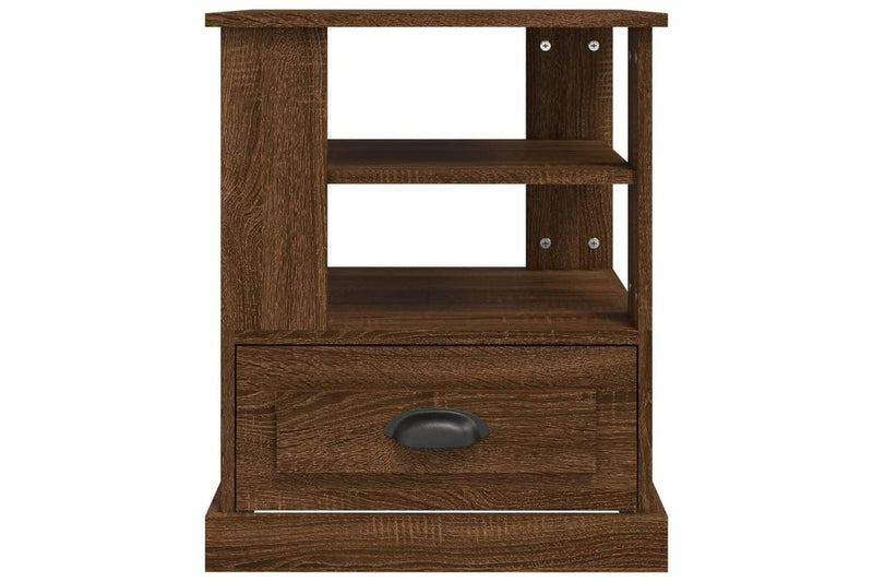 Side Table Brown Oak 50x50x60 cm Engineered Wood vidaXL