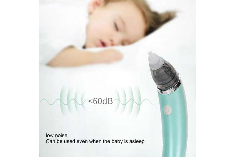 Baby Nasal Aspirator Electric Safe Hygienic Nose Cleaner Snot Sucker For (Green) Baby Health