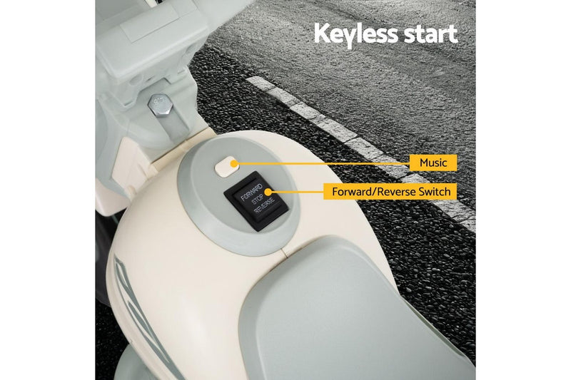 Rigo Kids Ride On Car Electric Motorcycle Motorbike with Bubble Maker Green