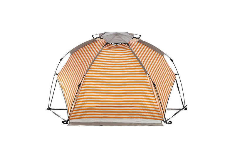 Life! Airlie 240x120cm Beach Outdoor UV Sun Canopy Tent Shelter GRY ORAG Stripe