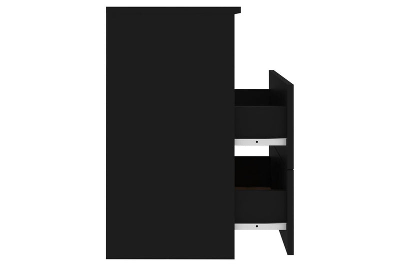 Bed Cabinet Black 50X32x60 Cm Bedside Tables