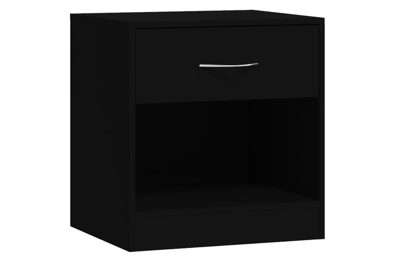 Bedside Cabinets 2 Pcs With Drawer Black Bedside Tables