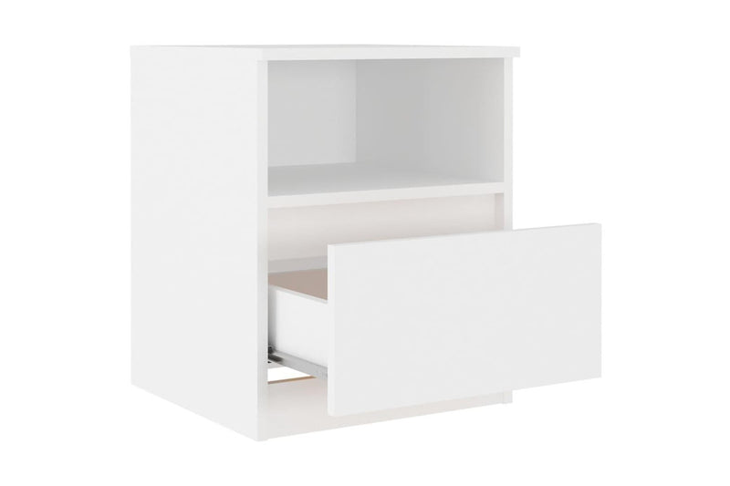 Bed Cabinet White 40X40x50 Cm Engineered Wood Bedside Tables