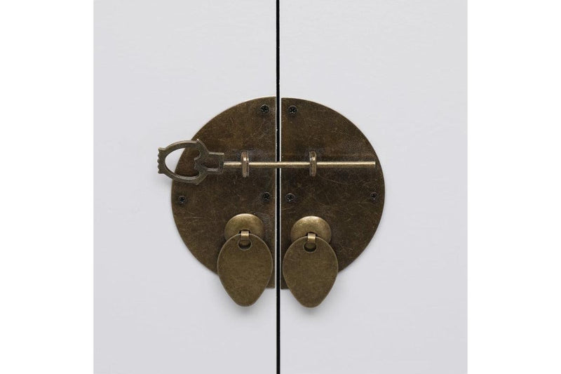 Bedside Cabinet White 38X28x52 Cm Paulownia Wood Bedside Tables