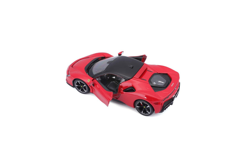 Maisto Race & Play 1:24 Ferrari SF 90 Stradale Hybrid Model Car Kids Toy 3y+