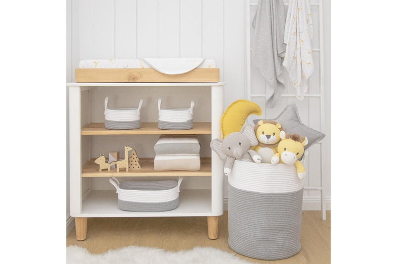 Living Textiles Cotton Baby Change Pad Cover & Waterproof Liner Set Noah Giraffe