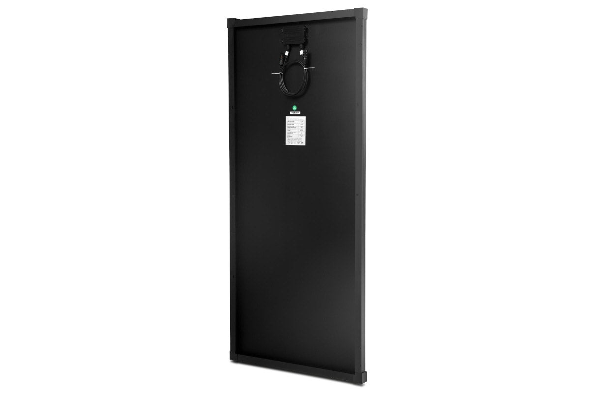 200W Solar Panel Fixed Black Frame + Vehicle Car Cigarette Lighter Plug Socket