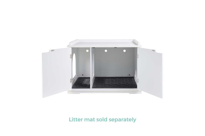Cleo Cabinet, White Cat Litter