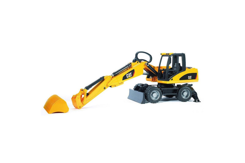 Bruder 1:16 Caterpillar 44cm Wheeled Excavator Toy Loader 4y+ Kids Toy Yellow