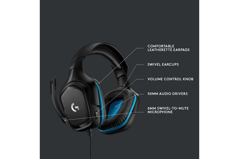 Logitech G432 7.1 Surround Sound Wired Gaming Headset