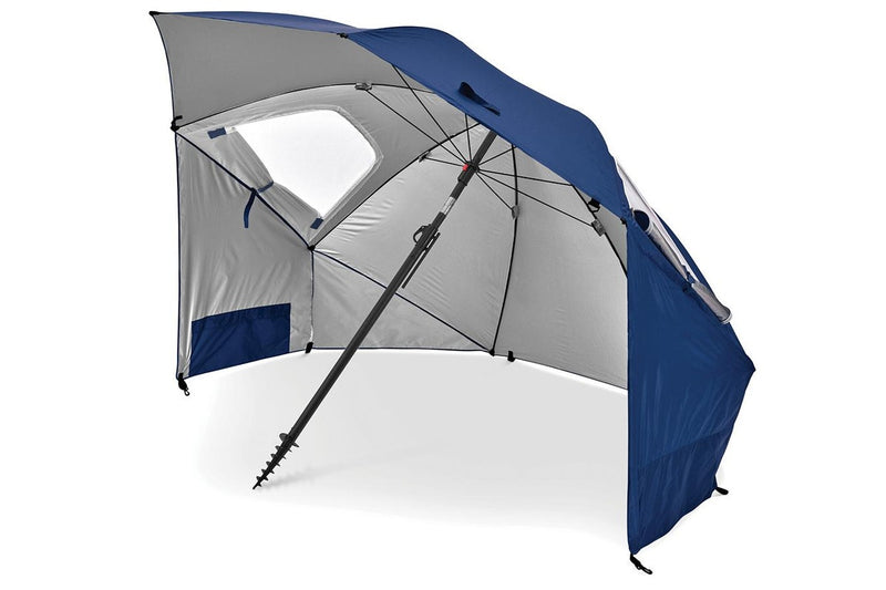 Sport-Brella Premiere UPF50+ Sun Protection Umbrella w/ Side Panels/Storage Blue