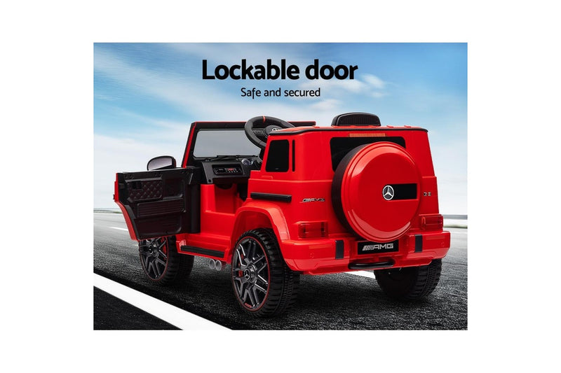 Kids Electric Ride On Car Mercedes-Benz Licensed AMG G63 Toy Cars Remote Red