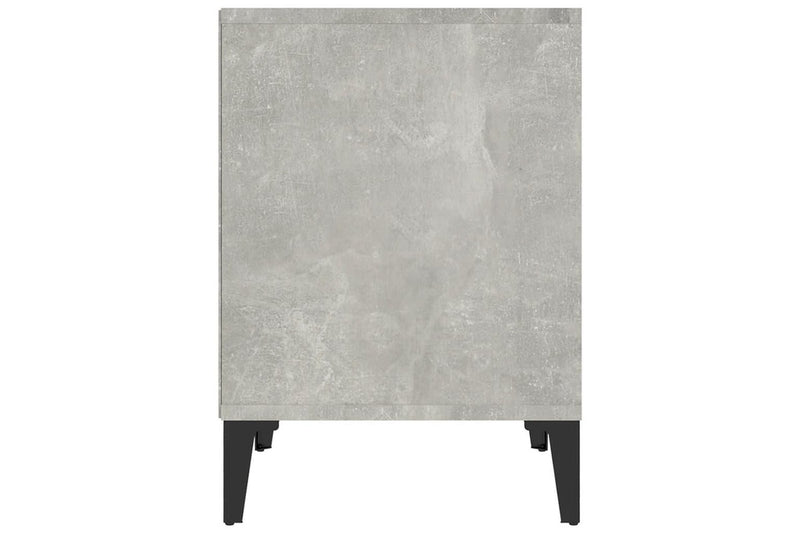 Bedside Cabinet Concrete Grey 40x35x50 cm vidaXL
