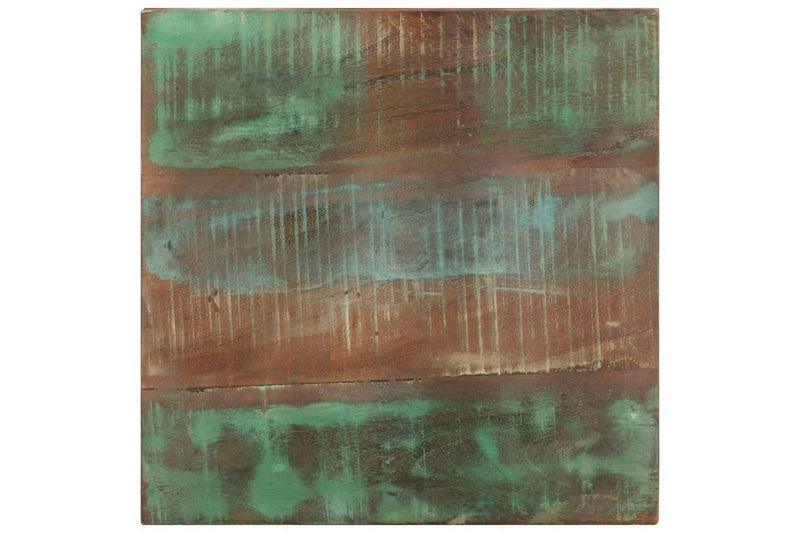 Side Table with Wheels 40x40x42 cm Solid Wood Reclaimed vidaXL