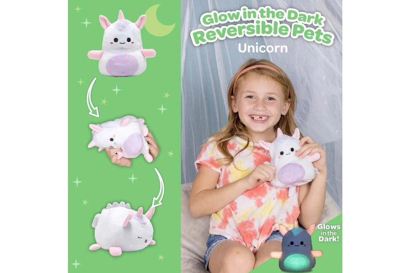 Adora: Snuggle & Glow Reversable Pal - Unicorn (15cm)