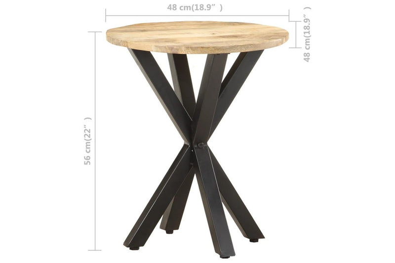 Side Table 48x48x56 cm Solid Mango Wood vidaXL