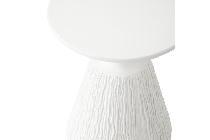 Oikiture Side Table Stone White