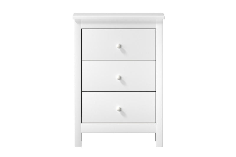 Oikiture Bedside Tables Set of 2 Nightstands White