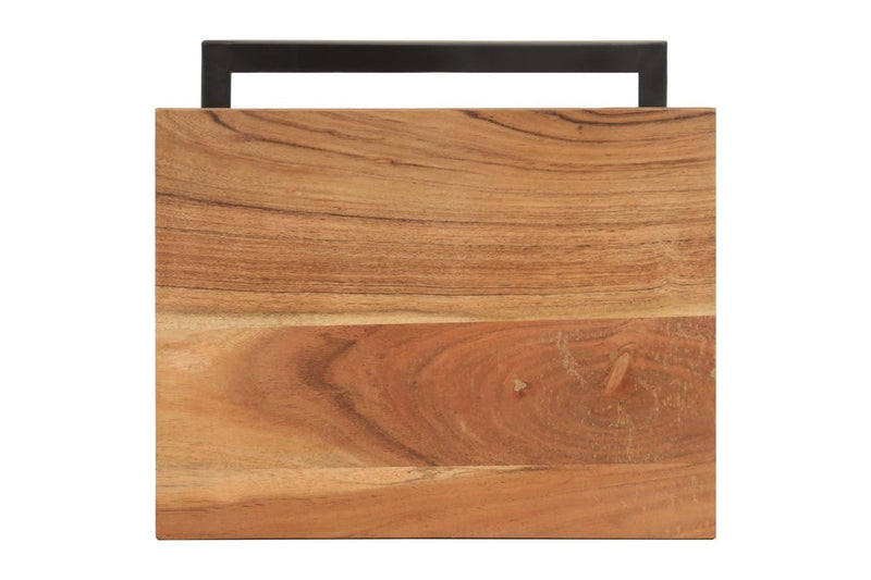 Side Tables 2 pcs 31.5x24.5x64.5 Solid Acacia Wood vidaXL