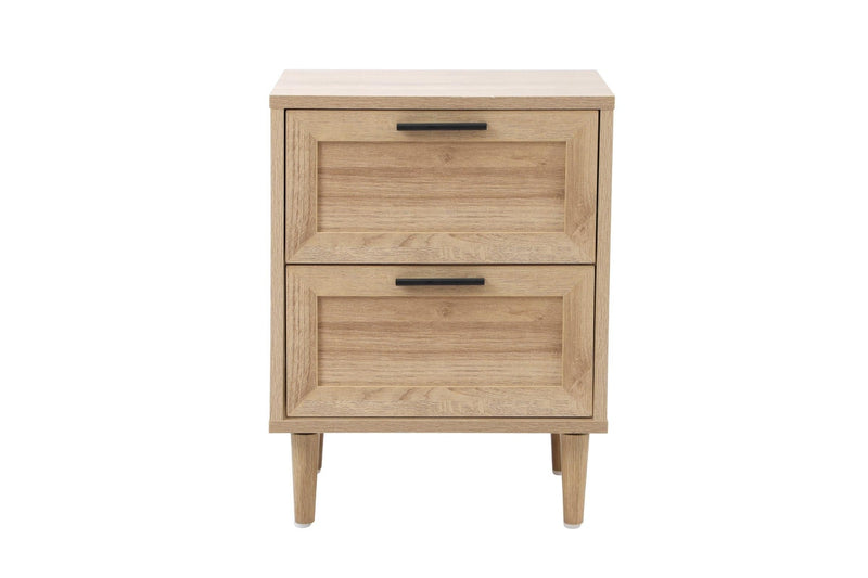 Oikiture Bedside Tables Set of 2 Nightstand Wood