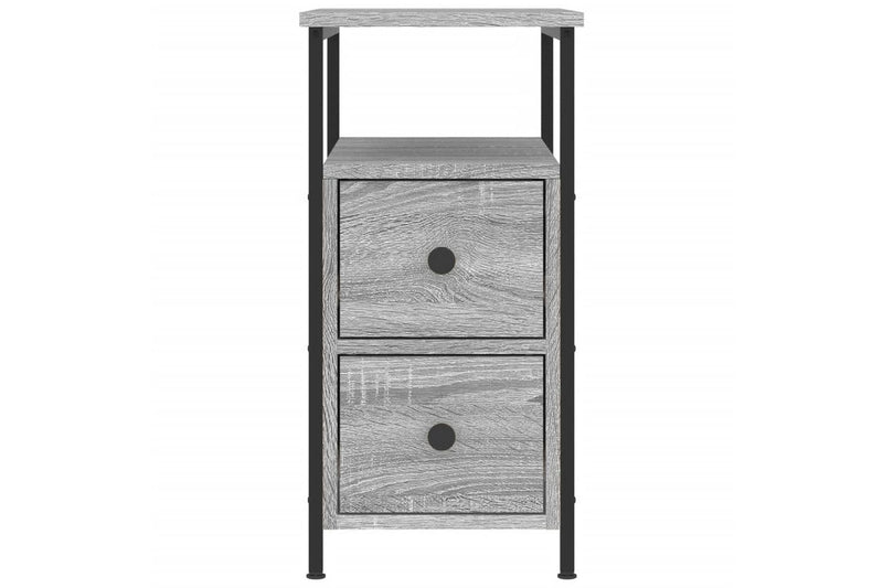 Bedside Cabinets 2 pcs Grey Sonoma 30x60x60 cm Engineered Wood vidaXL