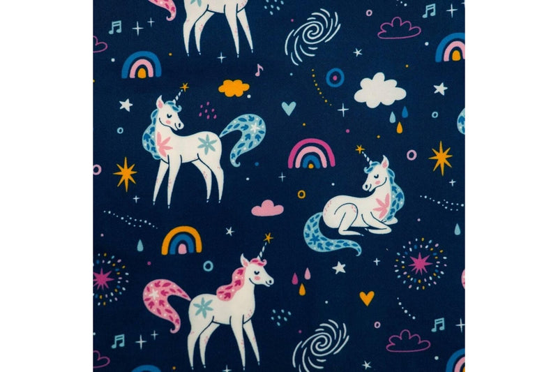 Silly Billyz: Wipe Clean Nylon Small Long Sleeve Bib - Unicorn