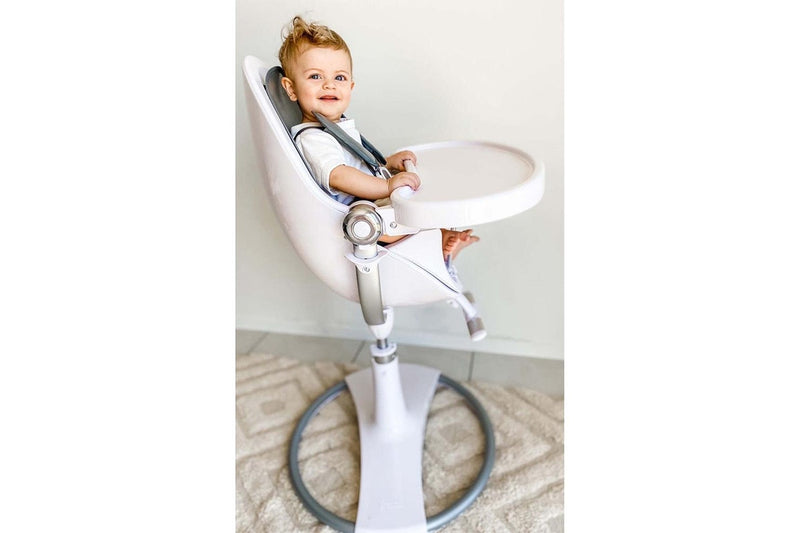 Bloom Fresco Infant Modern Seat Pad Starter Kit High Chair Silver Size 0-8y