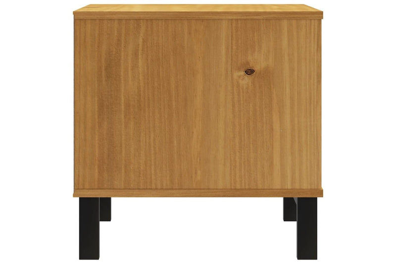 Side Table FLAM 50x50x50 cm Solid Wood Pine vidaXL