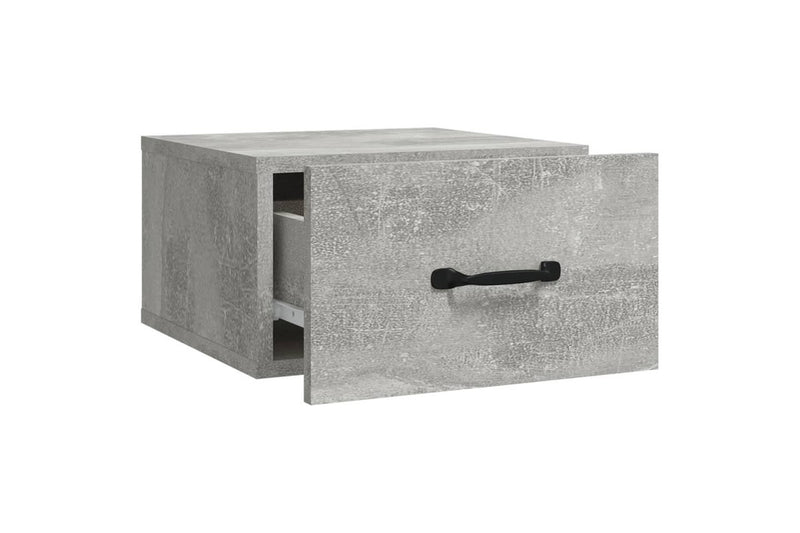 Wall-mounted Bedside Cabinets 2 pcs Concrete Grey 35x35x20 cm vidaXL