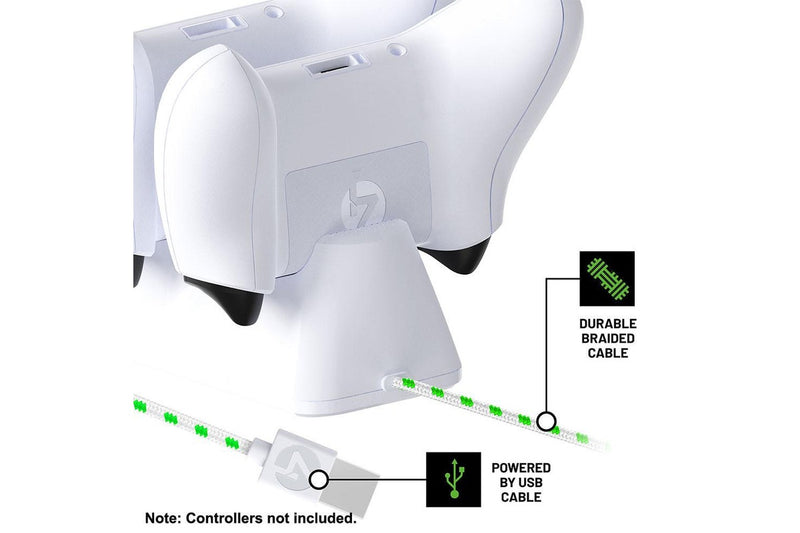4Gamers Xbox Series X/S SX-C100 Twin Charging Dock (White)