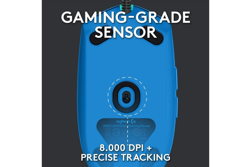 Logitech G203 LIGHTSYNC RGB Gaming Mouse (Blue)