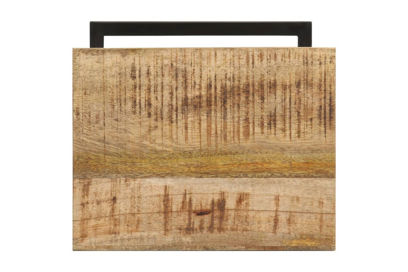 Side Tables 2 pcs 31.5x24.5x64.5 cm Rough Mango Wood vidaXL