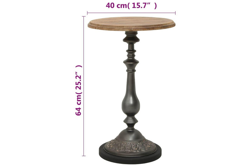 End Table Solid Fir Wood 40x64 cm Brown vidaXL