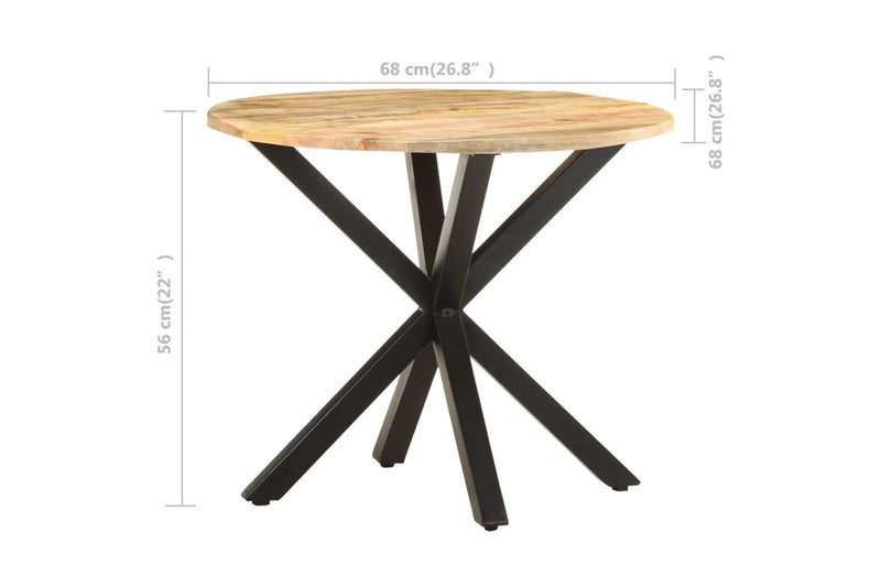 Side Table 68x68x56 cm Solid Mango Wood vidaXL