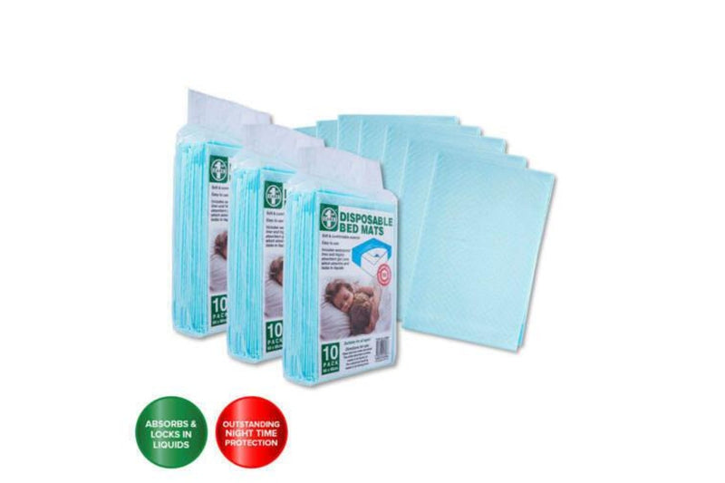Ozstock 10Pk Waterproof Mattress Protect Disposable Mat Kids Child Toilet Training 60x90cm
