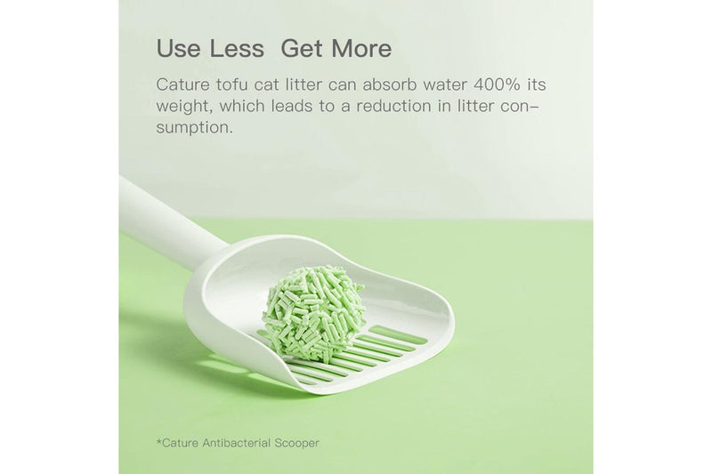 Cature 18L 7.2kg Natural Tofu Clumping Cat Litter Pellets Green Tea Flushable