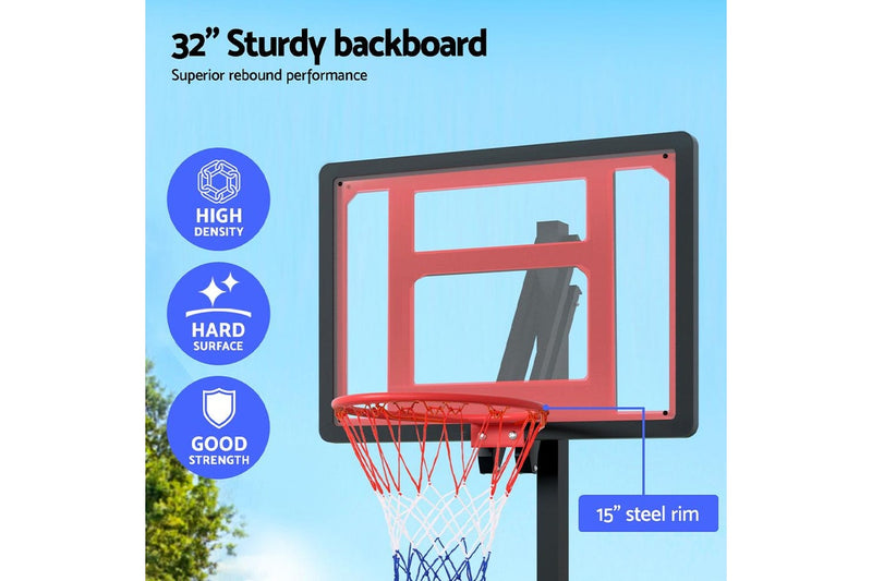 Everfit 2.6M Basketball Hoop Stand System Portable Kid