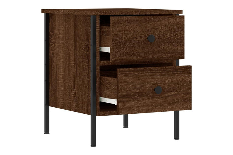 Bedside Cabinet Brown Oak 40x42x50 cm Engineered Wood vidaXL
