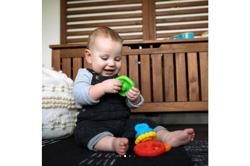 Baby Einstein: Stack & Teethe Multi-Textured Teether Toy