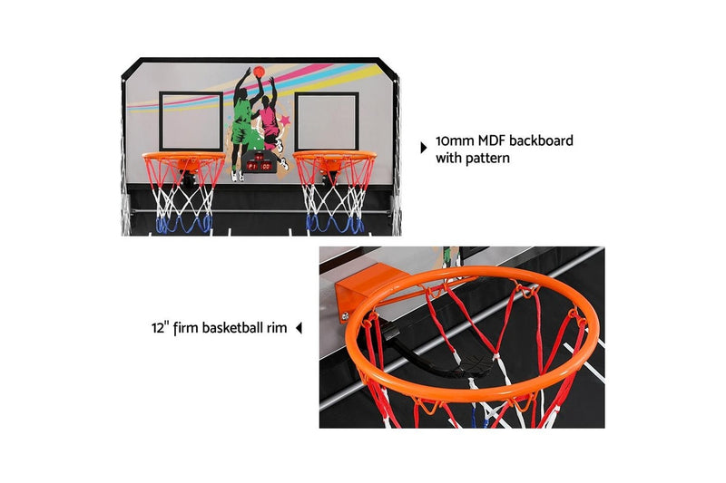 Basketball Arcade Game Electronic Scorer 8 Games Double Shoot Grey