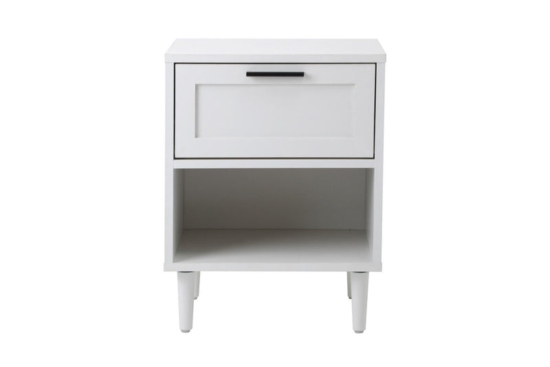 Oikiture Bedside Tables Set of 2 Nightstand White