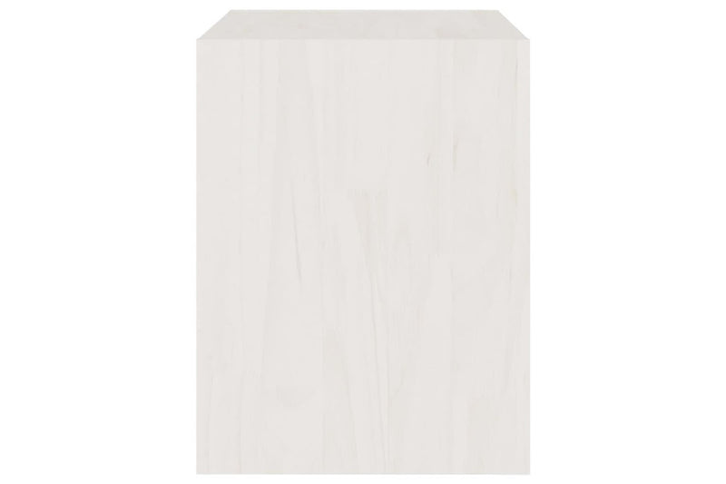 Bedside Cabinets 2 Pcs White 40X30.5X40 Cm Solid Pinewood Bedside Tables