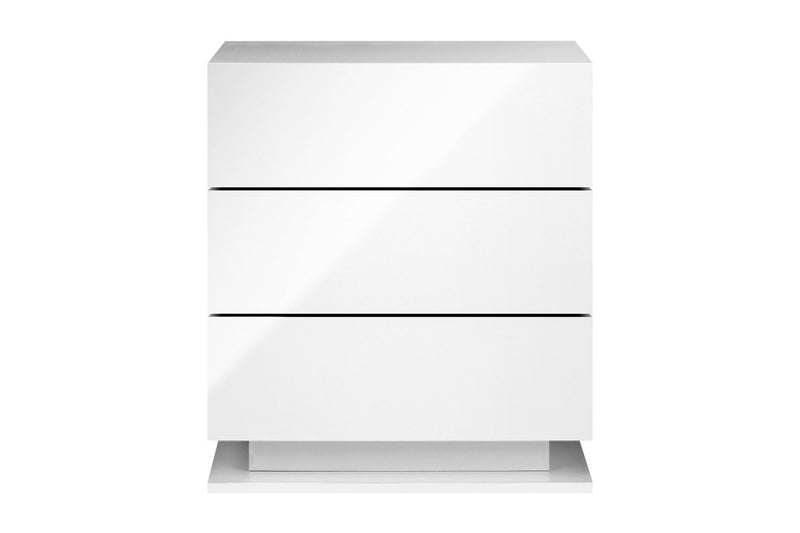 Oikiture Bedside Tables Set of 2 LED Nightstand